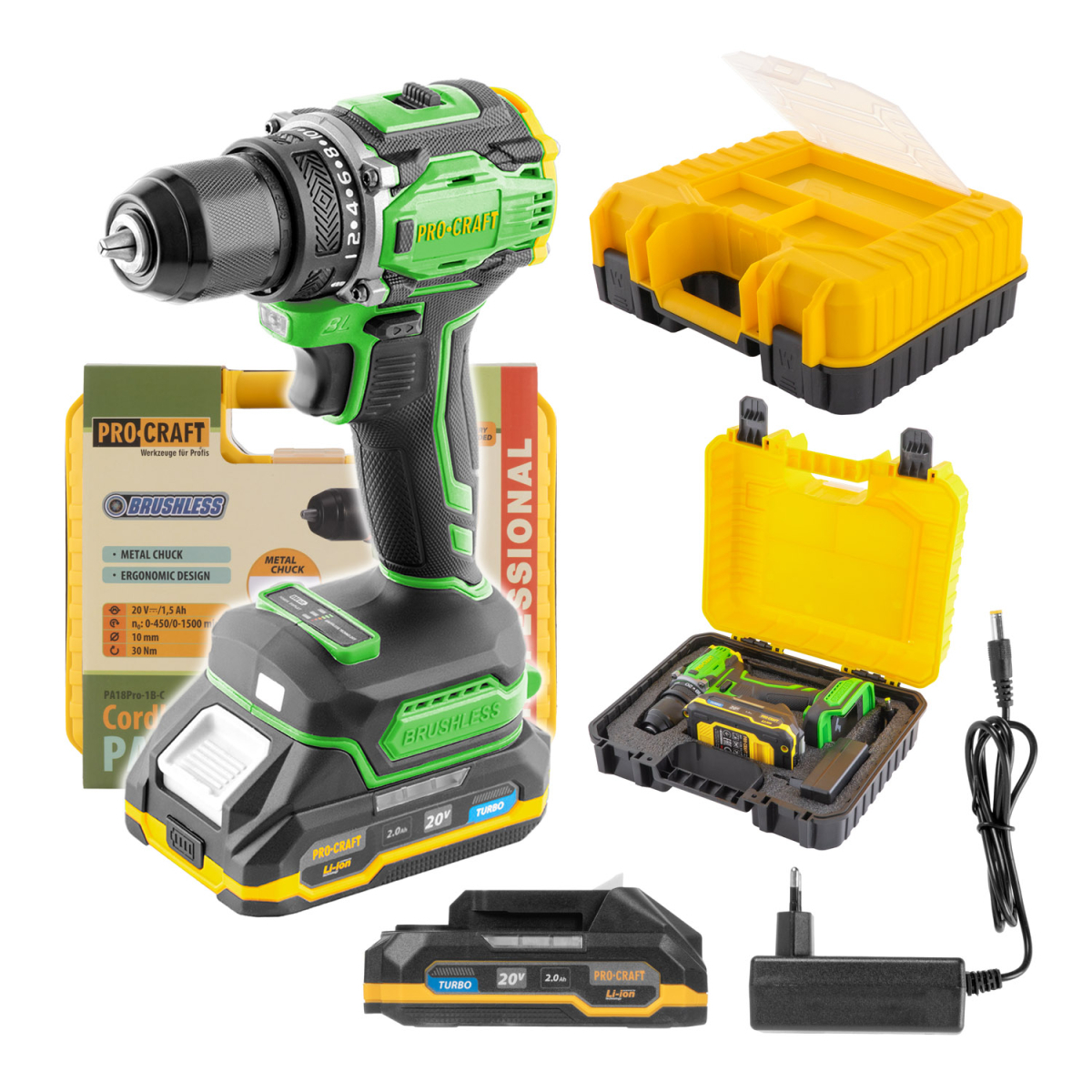 Levně Aku šroubovák Procraft PA18Pro | PA18Pro PA18Pro