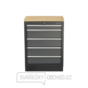 Dílenská skříňka s dřevěnou pracovní deskou | 5 šuplíků | 680x465x950 mm Matabro SET-CA01060 Dílenská skříňka s dřevěnou pracovní deskou | 5 šuplíků | 680x465x950 mm Matabro SET-CA01060 gallery main image