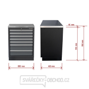 Dílenská skříňka s nerezovou pracovní deskou | 7 šuplíků | 680x465x950 mm Matabro SET-CA01063 Dílenská skříňka s nerezovou pracovní deskou | 7 šuplíků | 680x465x950 mm Matabro SET-CA01063 náhled