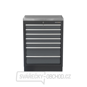 Dílenská skříňka s nerezovou pracovní deskou | 7 šuplíků | 680x465x950 mm Matabro SET-CA01063 Dílenská skříňka s nerezovou pracovní deskou | 7 šuplíků | 680x465x950 mm Matabro SET-CA01063 gallery main image