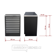 Dílenská skříňka s nerezovou pracovní deskou | 9 šuplíků | 680x465x950 mm Matabro SET-CA01065 Dílenská skříňka s nerezovou pracovní deskou | 9 šuplíků | 680x465x950 mm Matabro SET-CA01065 náhled