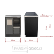 Dílenská skříňka s nerezovou pracovní deskou | na odpadky | 680x465x950 mm Matabro SET-CA01067 náhled