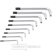 Sada zahnutých klíčů BGS 809 | krátké | T-profil (pro Torx) s otvorem T10 - T50 | 9dílná Náhled