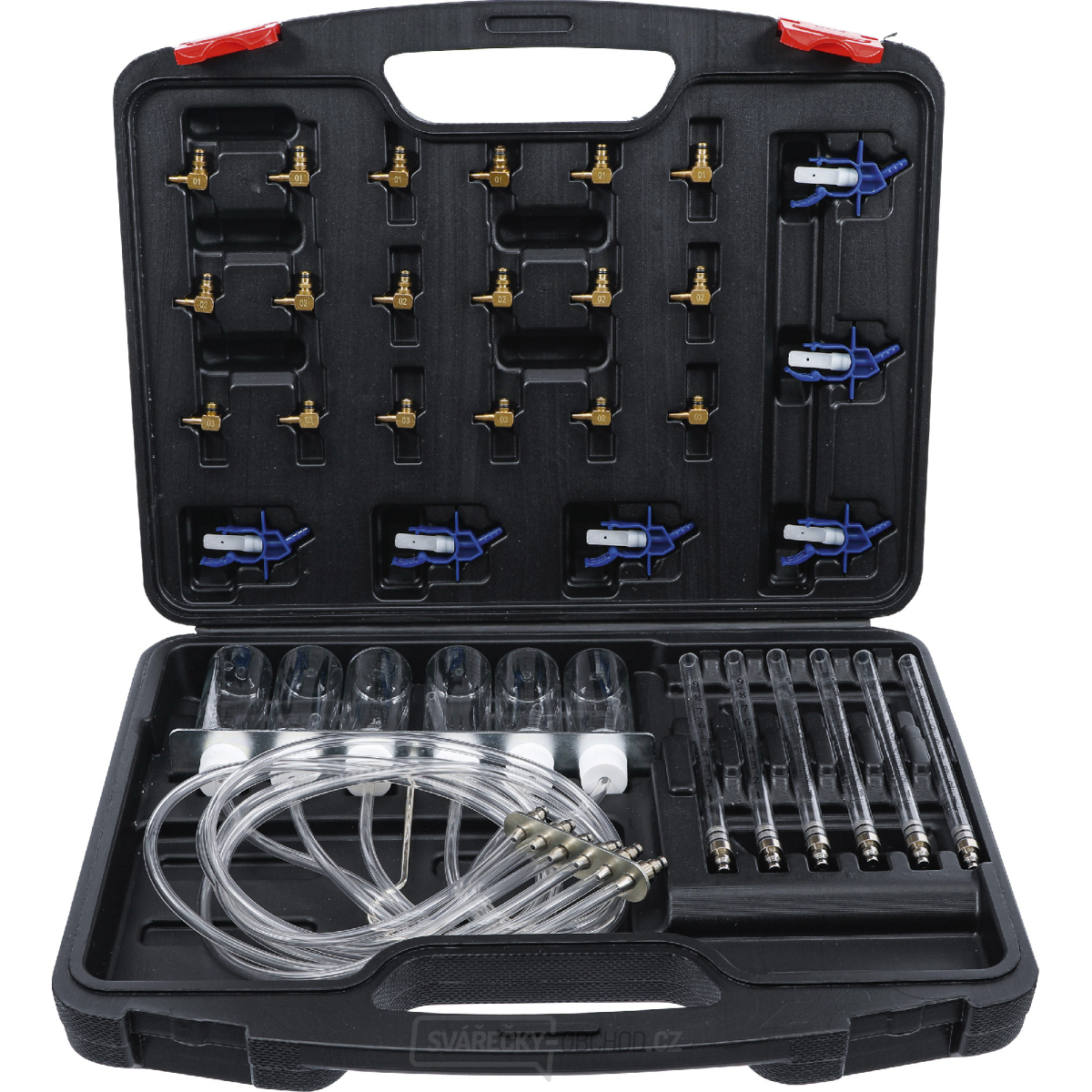 Sada pro zkoušku vstřikování pro common rail BGS 8106 | s 24 adaptéry