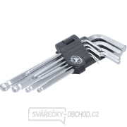 Sada zahnutých klíčů BGS 815 | vnitřní šestihran / vnitřní šestihran s kulovou hlavou 1,5 - 10 mm | 9dílná Sada zahnutých klíčů BGS 815 | vnitřní šestihran / vnitřní šestihran s kulovou hlavou 1,5 - 10 mm | 9dílná gallery main image