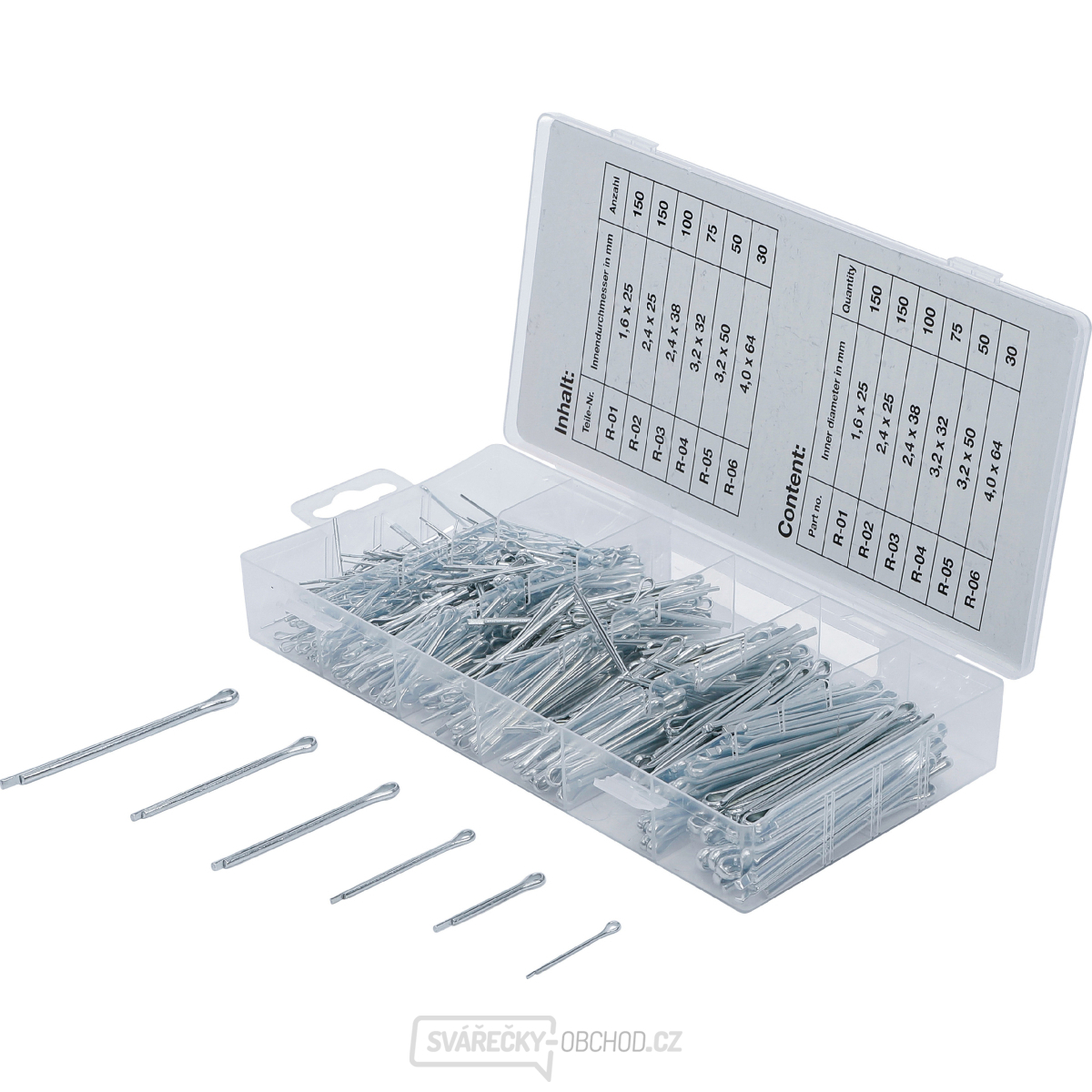 Sada závlaček BGS 8048 | Ø 1,6 - 4,0 mm | 555dílná