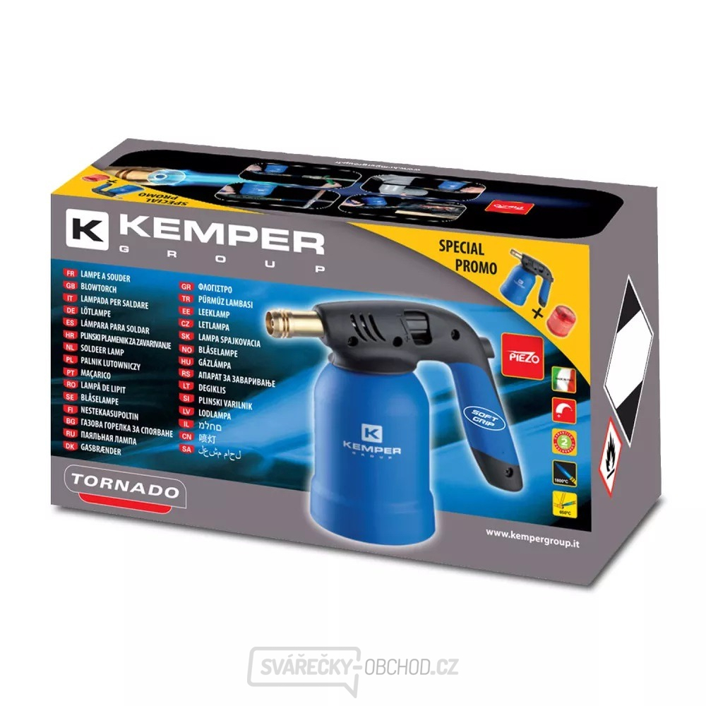 Hořák TORNADO s piezo-zapalováním + propichovací kartuš ZDARMA