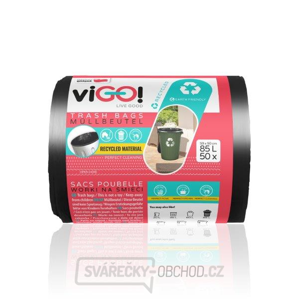viGO! Pytle odpadkové LDPE silné 85l/50 ks 59x90cm - černé