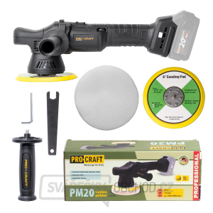 Aku leštička Procraft PM20bb (bez baterie a nabíječky) | PM20bb Aku leštička Procraft PM20bb (bez baterie a nabíječky) | PM20bb gallery main image