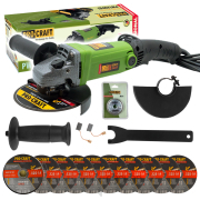 Bruska úhlová Procraft PW1200ES + rychloupínací matice RM14, 10x řezný kotouč CD125x1.0b v boxu |... Bruska úhlová Procraft PW1200ES + rychloupínací matice RM14, 10x řezný kotouč CD125x1.0b v boxu |... gallery main image