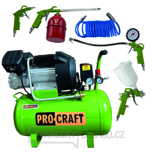 Kompresor Procraft AC52-2 a set příslušenství ke kompresoru 5 ks | SAC52-2/KIT-5C Kompresor Procraft AC52-2 a set příslušenství ke kompresoru 5 ks | SAC52-2/KIT-5C gallery main image