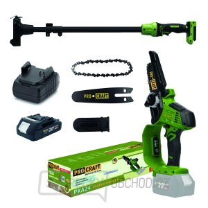 Aku řetězová pila PKA24 a prodlužovací nástavec sada s baterií 20V 2Ah a nabíječkou | SPKA24/20-1/20-2A/PPKA24 Aku řetězová pila PKA24 a prodlužovací nástavec sada s baterií 20V 2Ah a nabíječkou | SPKA24/20-1/20-2A/PPKA24 gallery main image