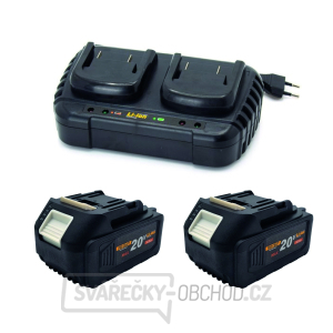 Sada dvě baterie 20V 4Ah Procraft 20/4 a nabíječka na dvě baterie 20/2 | S20-4/20-2 Sada dvě baterie 20V 4Ah Procraft 20/4 a nabíječka na dvě baterie 20/2 | S20-4/20-2 gallery main image