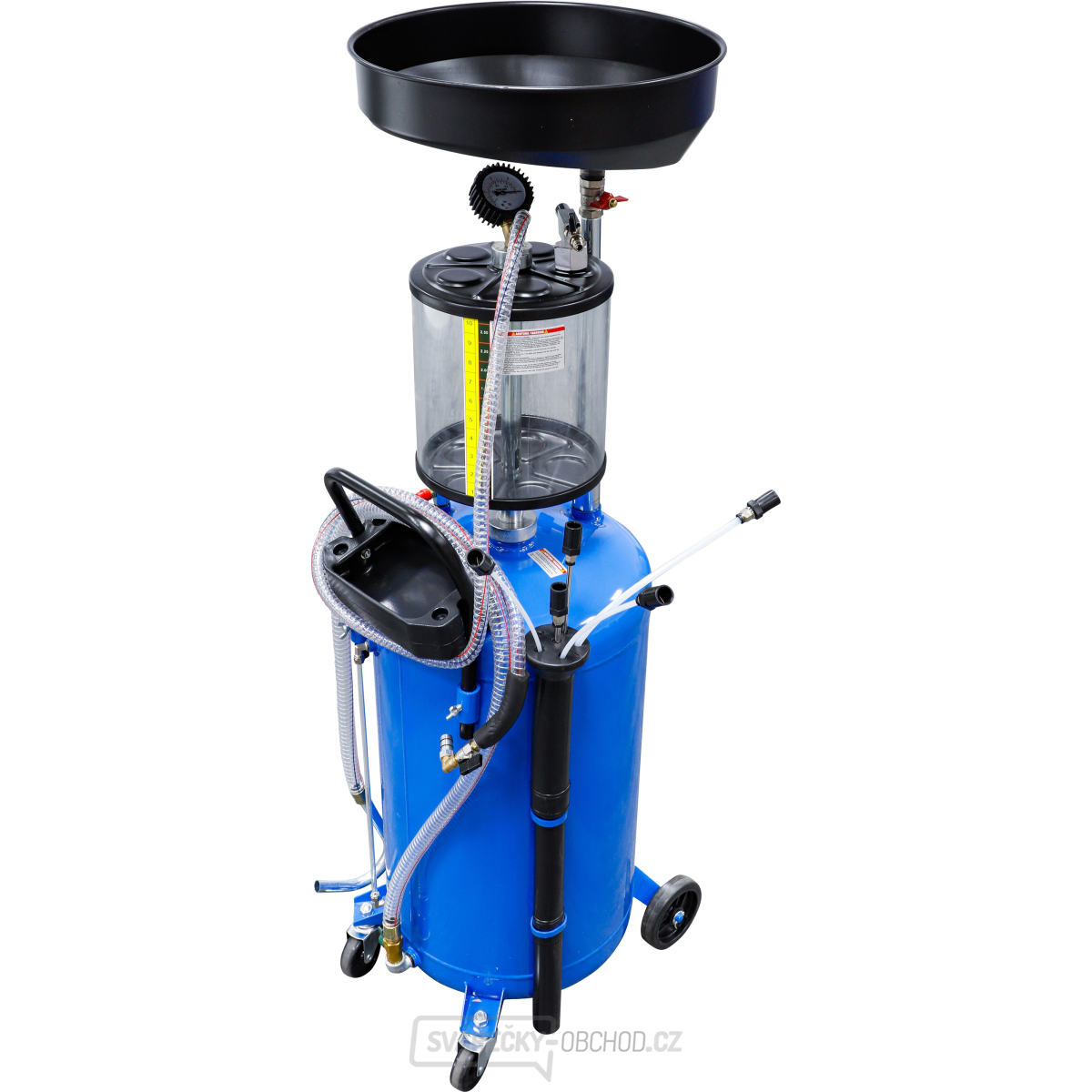 Pneumatická plnička s nádobou pro vypouštění oleje BGS 7003 | 80 l