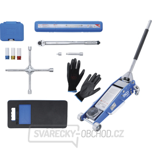 Sada pro výměnu kol s pojízdným zvedákem 2,5 t BGS 9681 | 10dílná Sada pro výměnu kol s pojízdným zvedákem 2,5 t BGS 9681 | 10dílná gallery main image