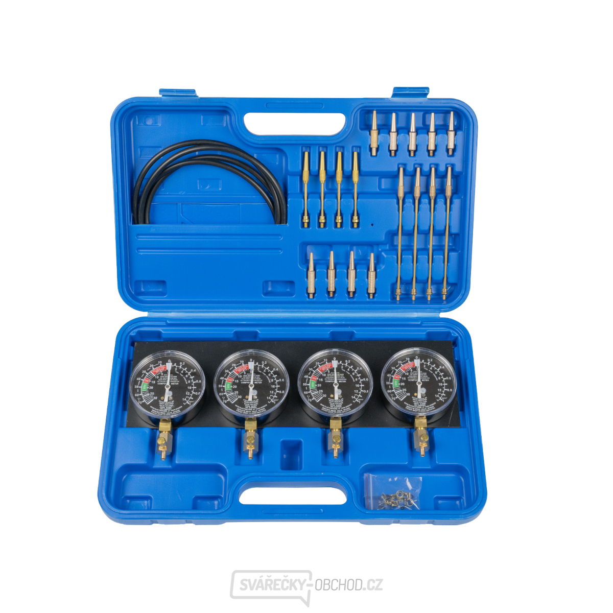 Sada testeru na synchronizaci karburátorů s vakuometry a redukcemi Matabro MB-1171