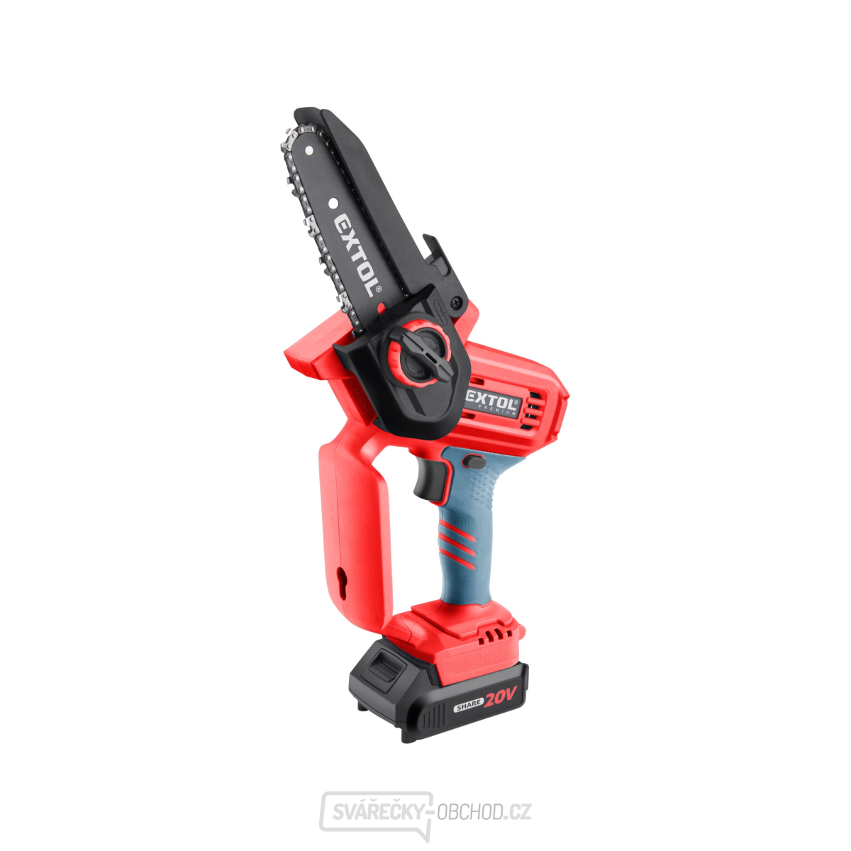 Pila řetězová aku jednoruční SHARE20V, 12cm, 20V Li-ion, 2Ah