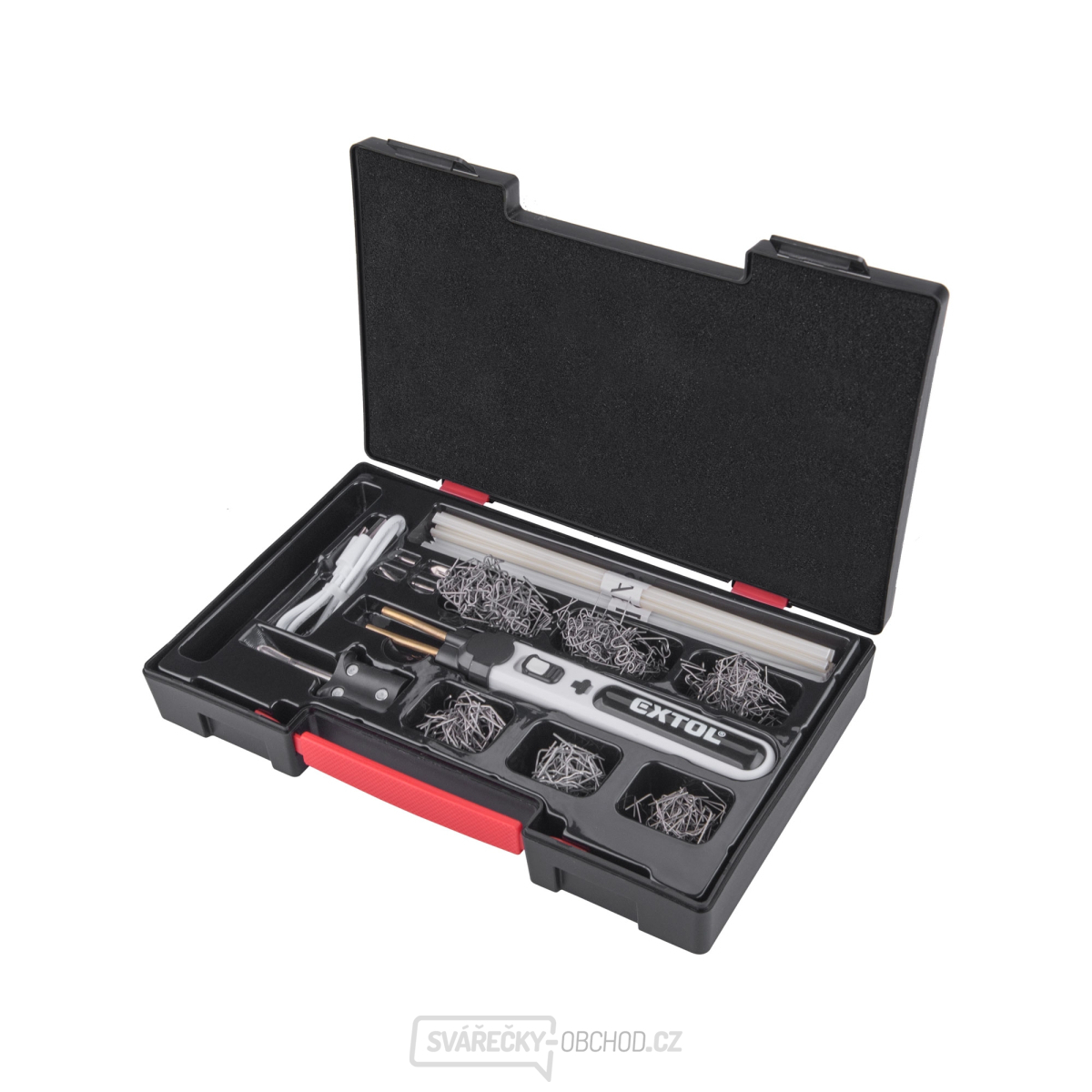 Svářečka sponkovací na plasty aku, USB nabíjení