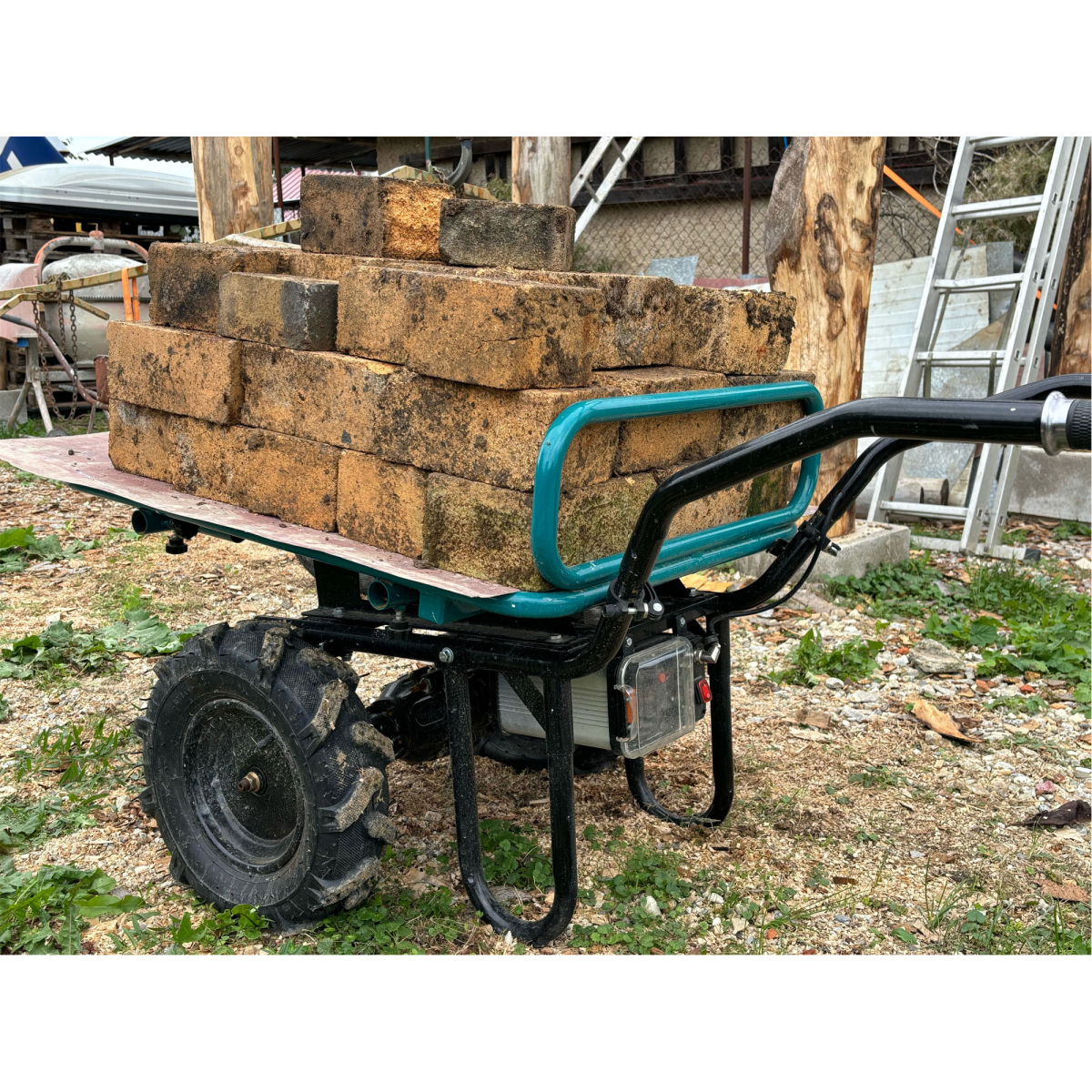 Kolečko dvoukolák s převodovkou aku SHARE20V, 260kg, 100l, bez baterie a nabíječky Náhled
