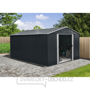 Riwall PRO RMSA 12x10 Anthracite zahradní domek kovový 3 x 3,7 m se sedlovou střechou antracit Riwall PRO RMSA 12x10 Anthracite zahradní domek kovový 3 x 3,7 m se sedlovou střechou antracit gallery main image