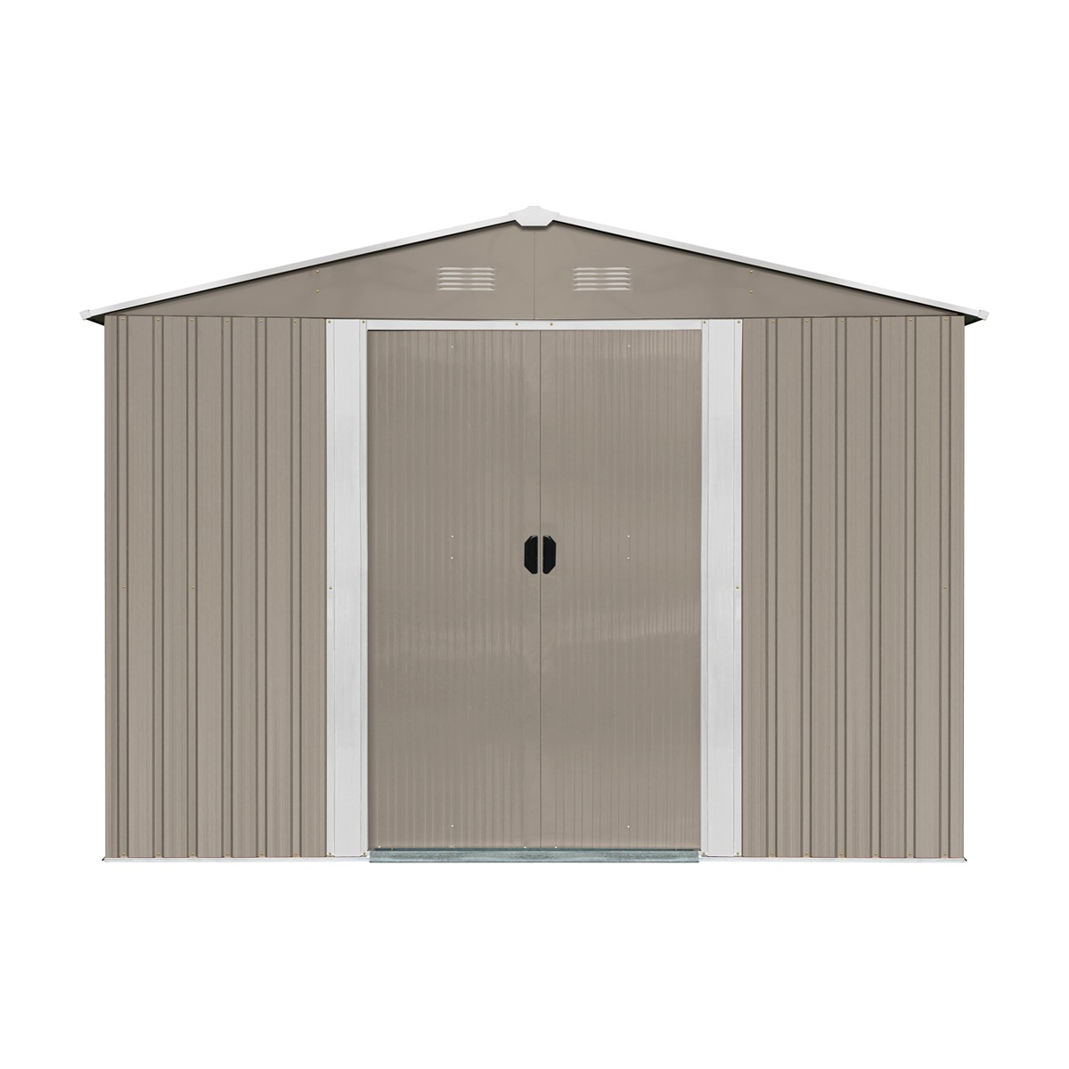 Riwall PRO RMSA 12x10 Brown zahradní domek kovový 3 x 3,7 m se sedlovou střechou hnědý Náhled