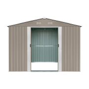 Riwall PRO RMSA 12x10 Brown zahradní domek kovový 3 x 3,7 m se sedlovou střechou hnědý Náhled