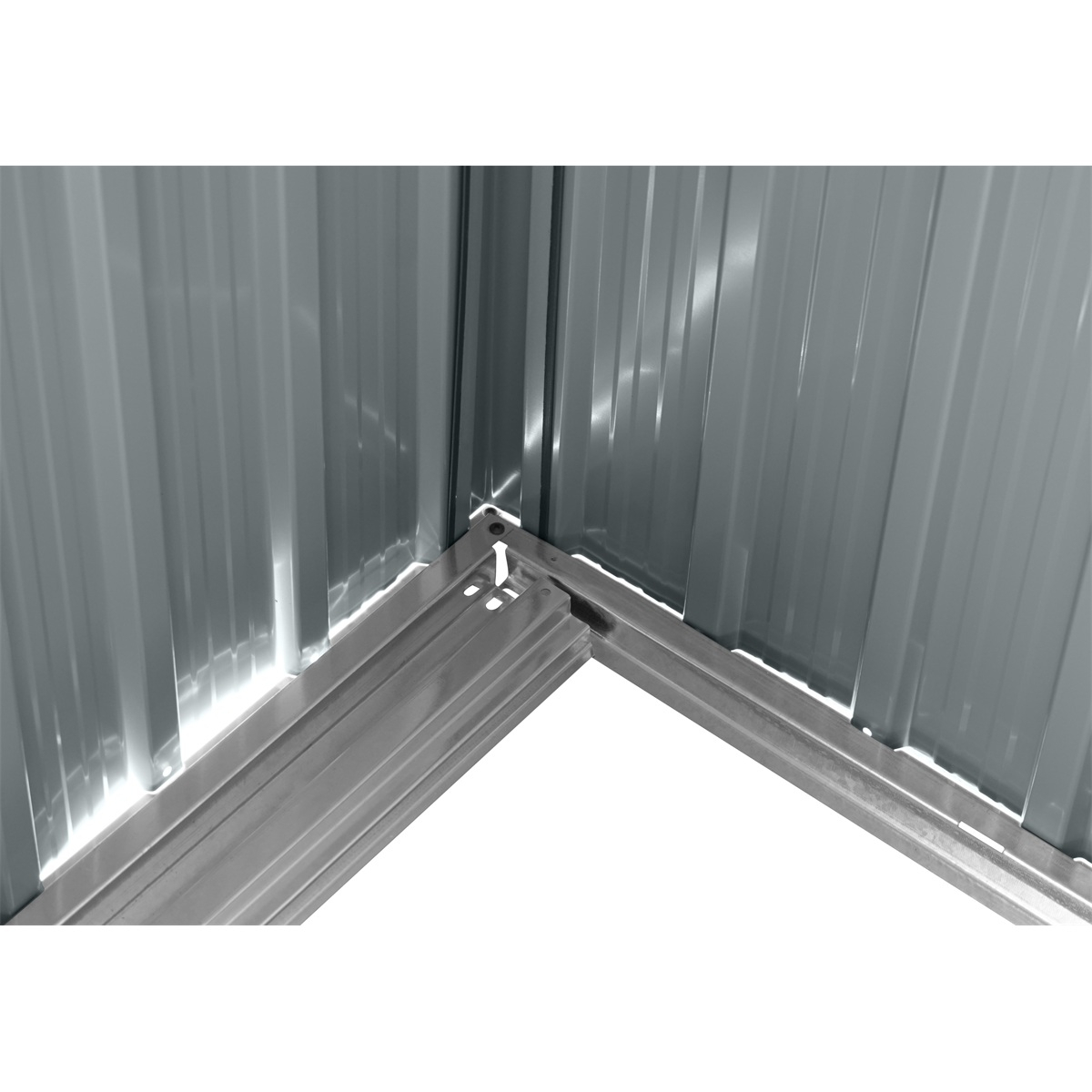 Riwall PRO RMSP 9x8 Anthracite LUX zahradní domek kovový 2,4 x 2,8 m s pultovou střechou antracit Náhled