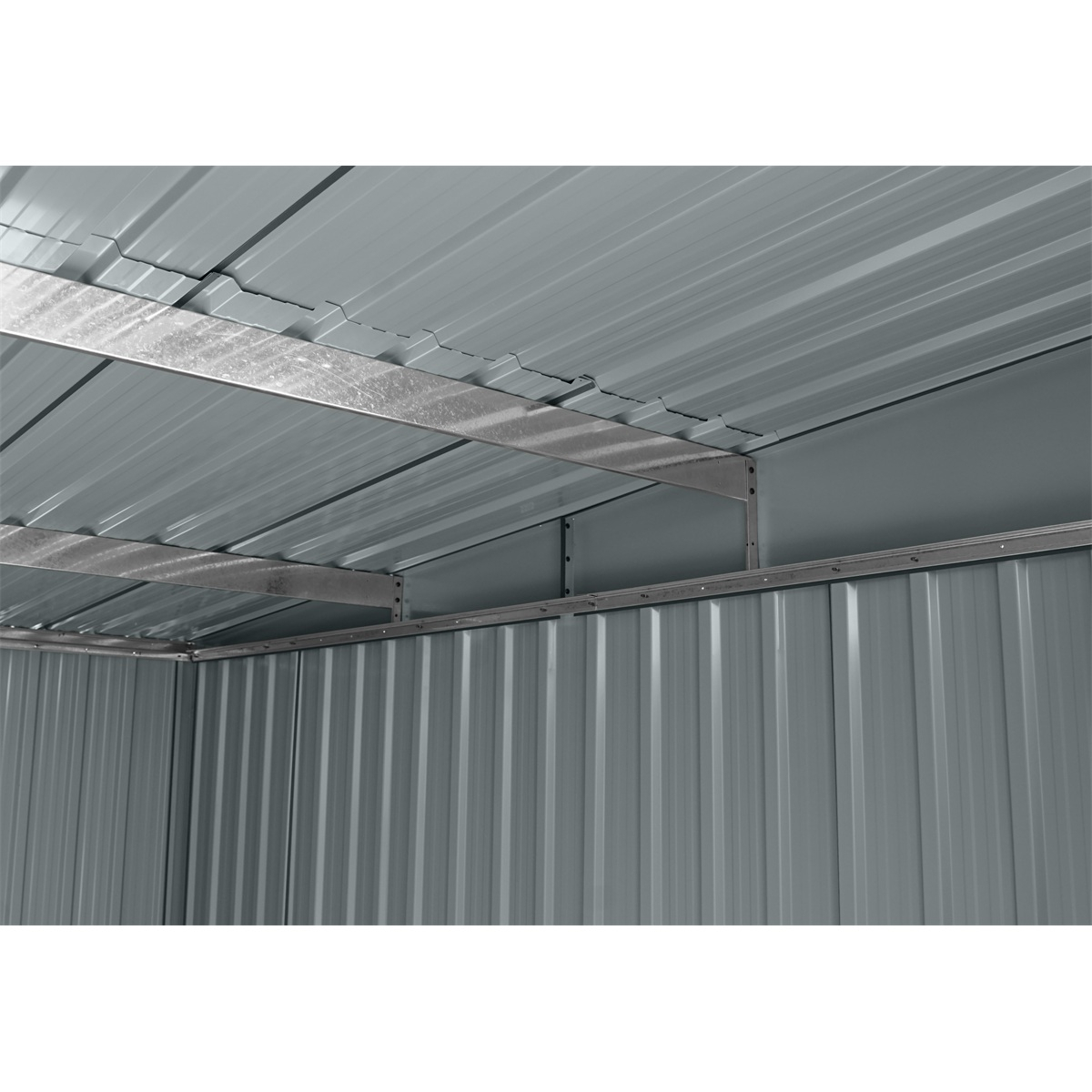 Riwall PRO RMSP 9x8 Anthracite LUX zahradní domek kovový 2,4 x 2,8 m s pultovou střechou antracit Náhled