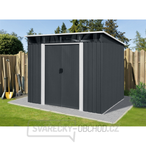 Riwall PRO RMSP 9x8 Anthracite LUX zahradní domek kovový 2,4 x 2,8 m s pultovou střechou antracit Riwall PRO RMSP 9x8 Anthracite LUX zahradní domek kovový 2,4 x 2,8 m s pultovou střechou antracit gallery main image