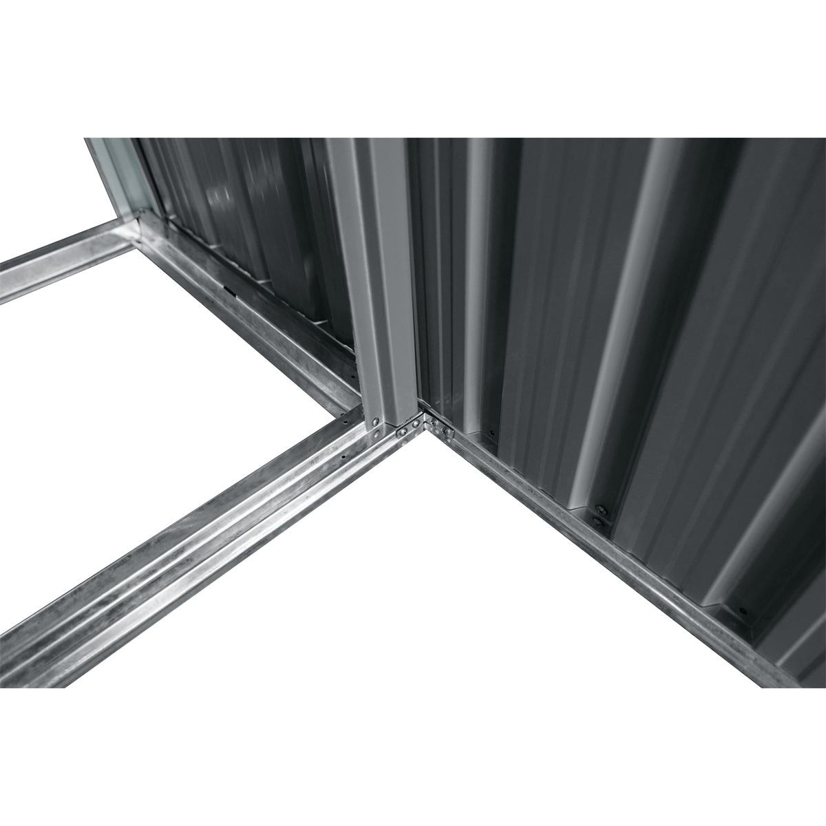 Riwall PRO RMWS 3x9 Anthracite přístřešek na dřevo s kůlnou 2,7 x 1,6 m s pultovou střechou antracit Náhled