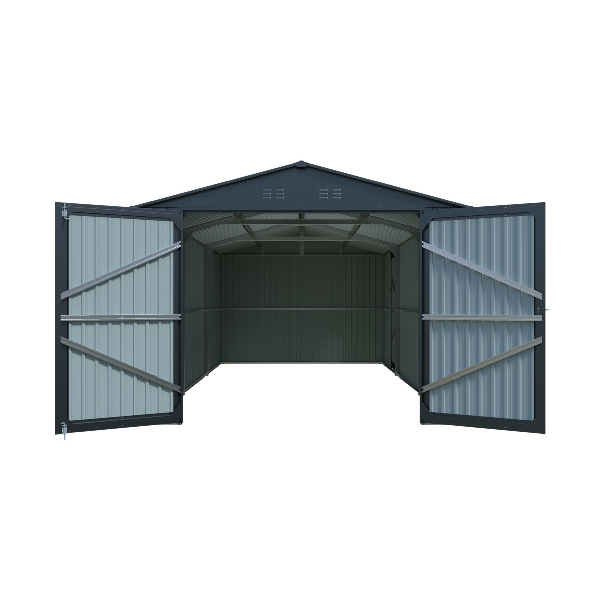 Riwall PRO RMCG 20x10 Anthracite kovová garáž 3 x 6 m se sedlovou střechou Antracit Náhled