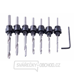 Vrtáky se záhlubníky do dřeva 7 ks Vrtáky se záhlubníky do dřeva 7 ks gallery main image