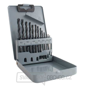 Sada vrtáků HSS 13 ks (1,5-6,5mm), plechový box Sada vrtáků HSS 13 ks (1,5-6,5mm), plechový box gallery main image