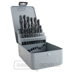 Sada vrtáků HSS 25 ks (1,0-13,0mm), plechový box Sada vrtáků HSS 25 ks (1,0-13,0mm), plechový box gallery main image