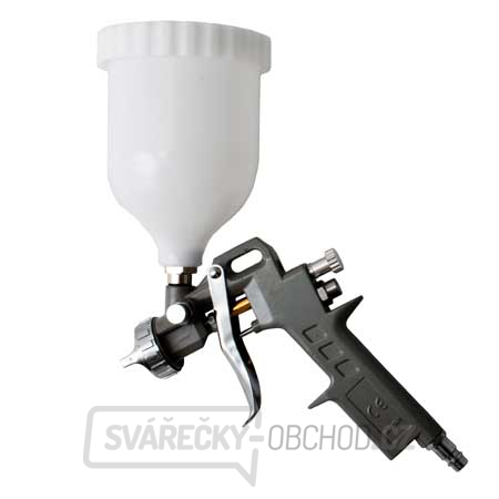 Stříkací pistole, horní plastová nádržka 600ml, tryska 1,5mm