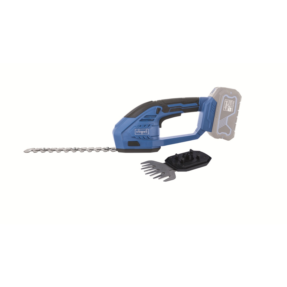 Scheppach C-HTGS200-X 20 V aku nůžky na trávu a keře (bez baterie a nabíječky) 5912205900