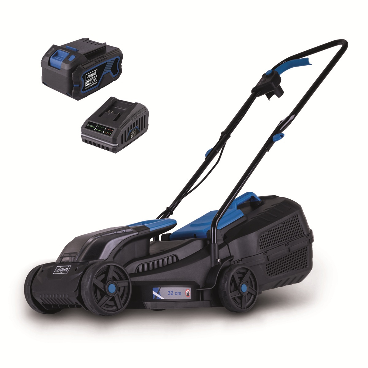 Levně Scheppach BC-MP320-X aku 20 V sekačka 3v1 + 1x 4Ah baterie + 1x nabíječka 5911413403