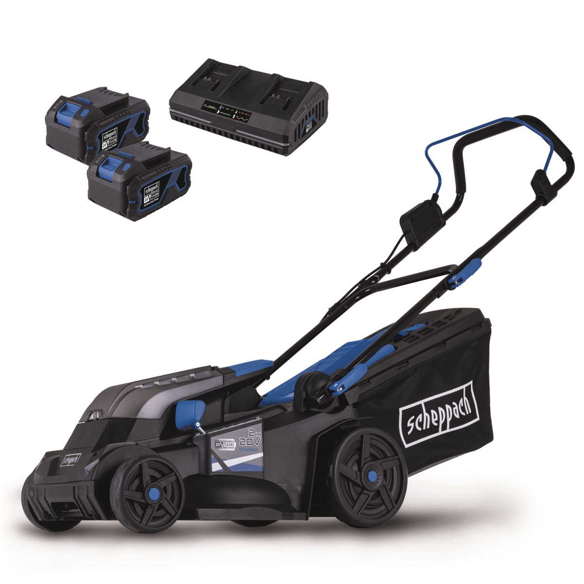 Levně Scheppach BC-MP380-X aku 20 V sekačka 4v1 + 2x 4Ah baterie + nabíječka 5911414400