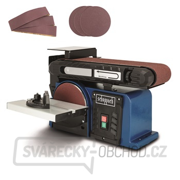 Scheppach BTS 900 multifunkční pásová a čelní bruska