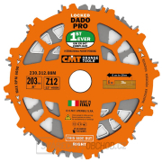 CMT Sada drážkovacích kotoučů DADO PRO - D203x6,2-20 d30 Z12 HW CMT Sada drážkovacích kotoučů DADO PRO - D203x6,2-20 d30 Z12 HW gallery main image