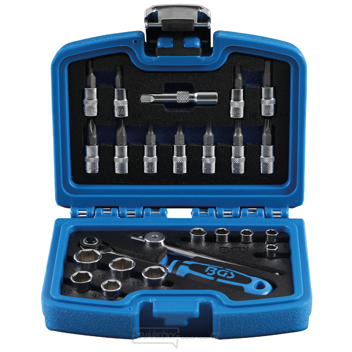 BGS 2140, Gola sada | 6,3 mm (1/4") | 24dílná