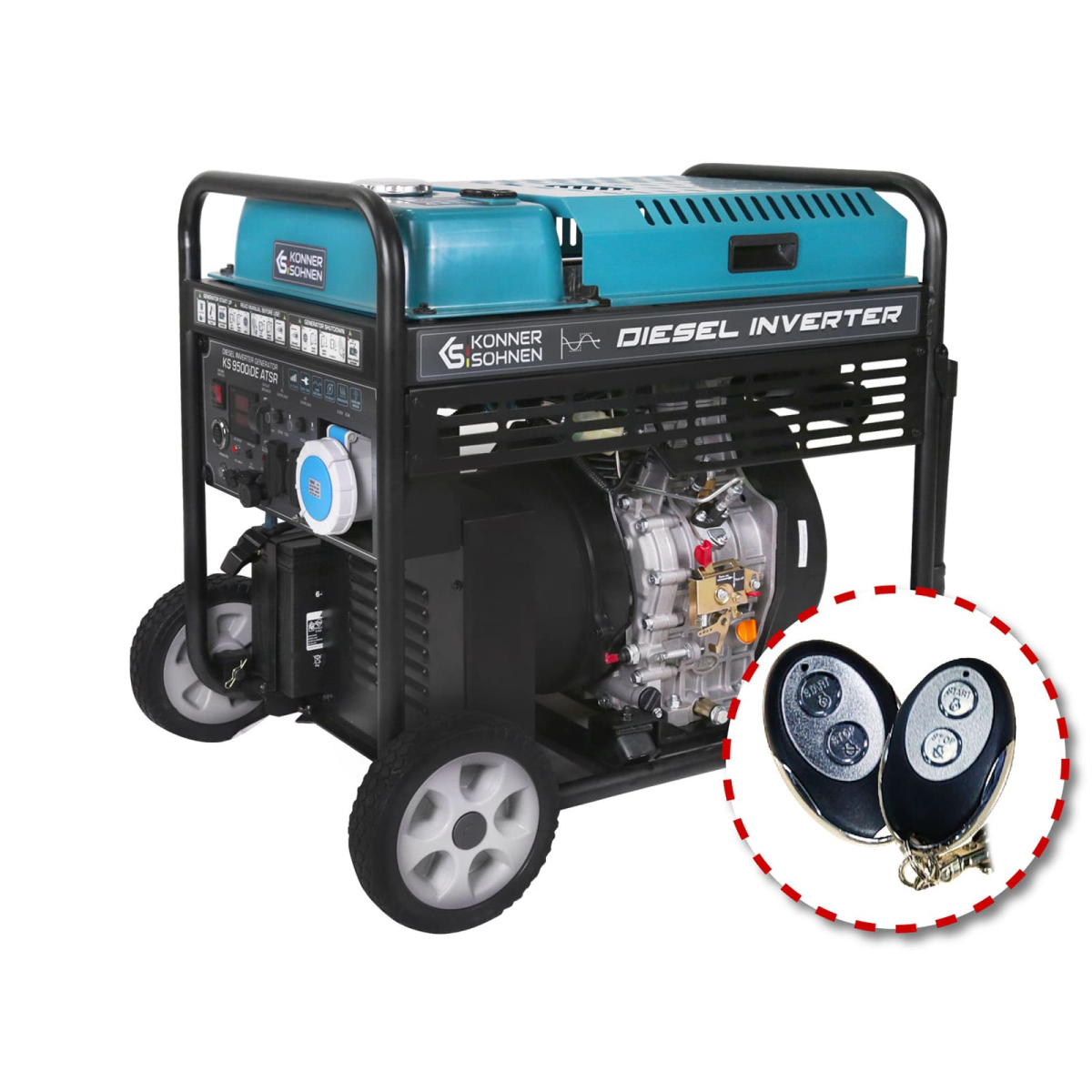 Levně Könner & Söhnen Dieselová-Invertorová elektrocentrála KS 9500iDE ATSR 95007