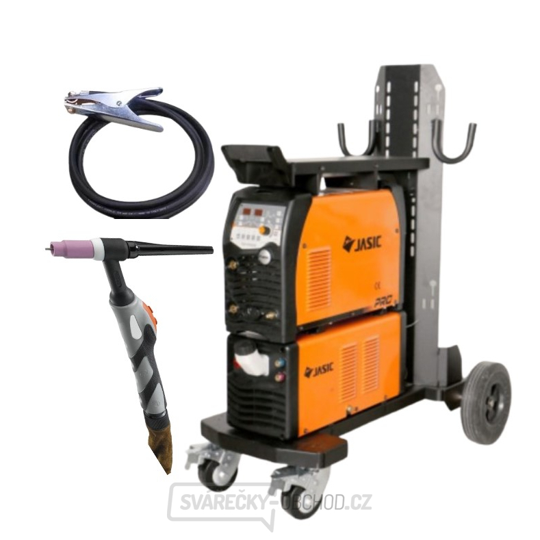 Invertor Jasic TIG 315P AC/DC E202 digital + chlazení + podvozek + Hořák + kabely