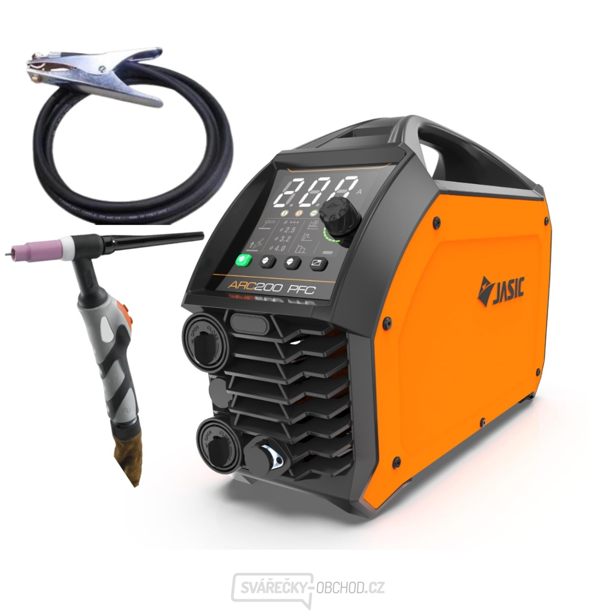 Jasic TIG 200P AC/DC LCD E2S13 + hořák TIG + zemnicí kabel