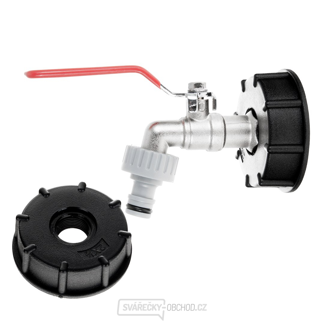 Sada - IBC matice S60x6 + kohout 1/2" s vývodem do GZ 3/4" + vsuvka pro rychlospojku - mauser (40)