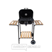 Gril na dřevěné uhlí s krytem a nastavením roštu - rošt 40x40cm (1) Gril na dřevěné uhlí s krytem a nastavením roštu - rošt 40x40cm (1) náhled