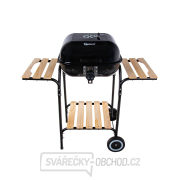 Gril na dřevěné uhlí s krytem a nastavením roštu - rošt 40x40cm  Náhled