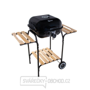 Gril na dřevěné uhlí s krytem a nastavením roštu - rošt 40x40cm  Náhled