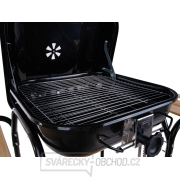 Gril na dřevěné uhlí s krytem a nastavením roštu - rošt 40x40cm  náhled