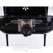 Gril na dřevěné uhlí s krytem a nastavením roštu - rošt 40x40cm  náhled